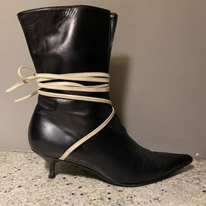 Sigerson Morrison kitten healed split booties